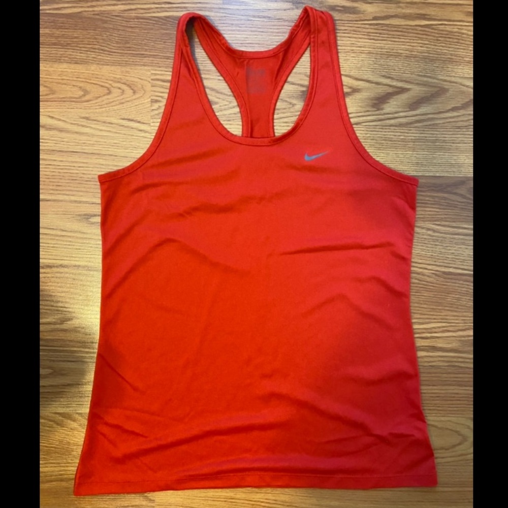 NIKE Dry-FIT Racerback Tank in Red